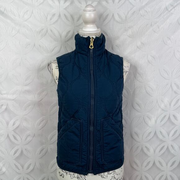 Vintage Timberland Quilted Reversible Navy Black Vest Womens Size 4 - Picture 1 of 16